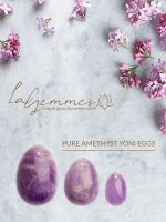 LaGemmes Yoni Egg Set: Liebes-Ei 3er-Set Amethyst, lila