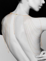 Bijoux Indiscrets The Magnifique: Körperkette für Schultern und Rücken, gold