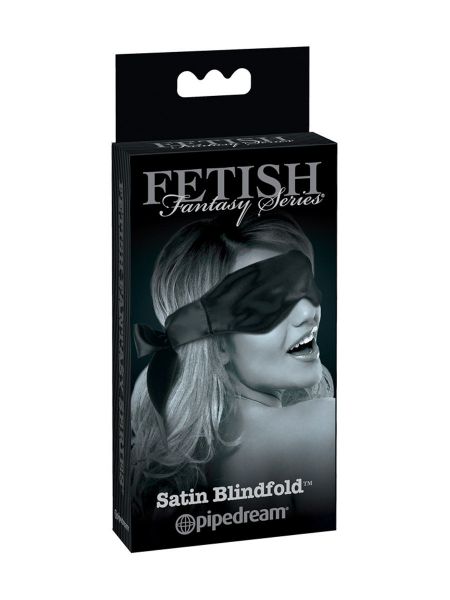 Fetish Fantasy Satin Blindfold: Augenmaske, schwarz
